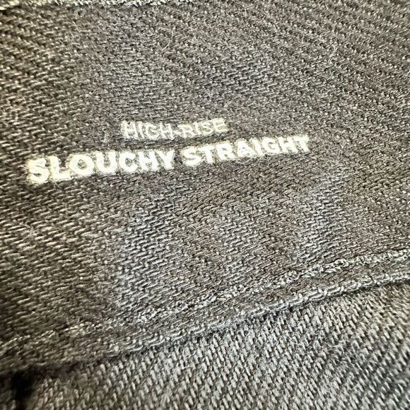 NWT Old Navy Plus Size High Waist Slouchy Straight Black Denim Shorts - Size 26 - Picture 7 of 11